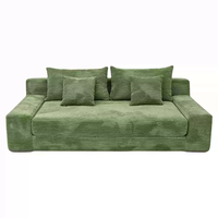 Sofa Bed Lipat Modular Modern dengan Desain Lembut untuk Kamar Tidur, Ruang Tamu, Hotel, Apartemen, dan Penggunaan di Gym, Dapat Dilepas dan Dicuci