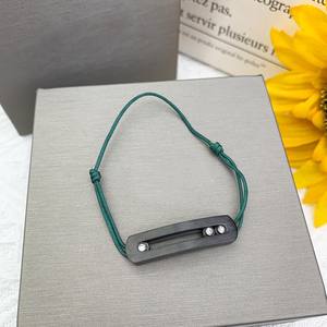 Bracelet porte-bonheur en perles noires Messicard tissé à la main pour femmes, nouveau bracelet classique simple à maillons de chaîne, bijoux MANTU - Product Image 3