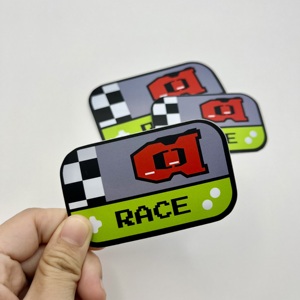 Logotipo personalizado impreso resistente a la intemperie PVC vinilo troquelado adhesivo decorativo para etiquetas de embalaje de coche - Product Image 1