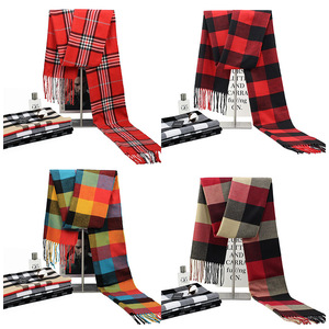 大人用Pashminaカジュアル無地男性春秋軽量スカーフ暖かい男性スカーフとショール - Product Image 3