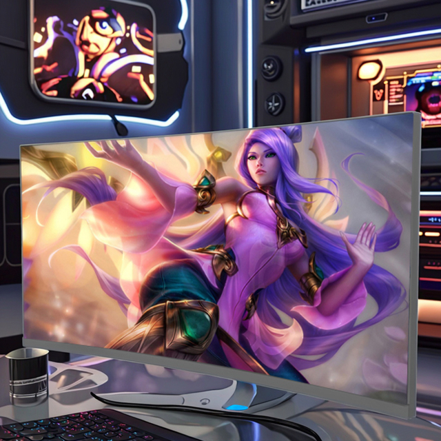 Super Wide 37 Inch 21:9 4K Curved LCD Monitor Screen PC 1ms Gaming Monitor 144hz HDR PIP/PBP Freesync Lcd Monitor