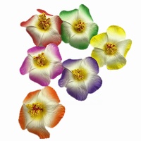 Fait à la main 9cm mousse frangipanier fleur Sinensis 50 pièces/sac têtes de fleurs d'hibiscus tropicales artificielles pour la fête des mères
