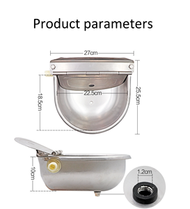 Prezzo a buon mercato attrezzature per l'alimentazione dell'acqua animale bevitori di cavalli strumento automatico bovini mucca palla galleggiante ciotola per acqua potabile con foro - Product Image 3