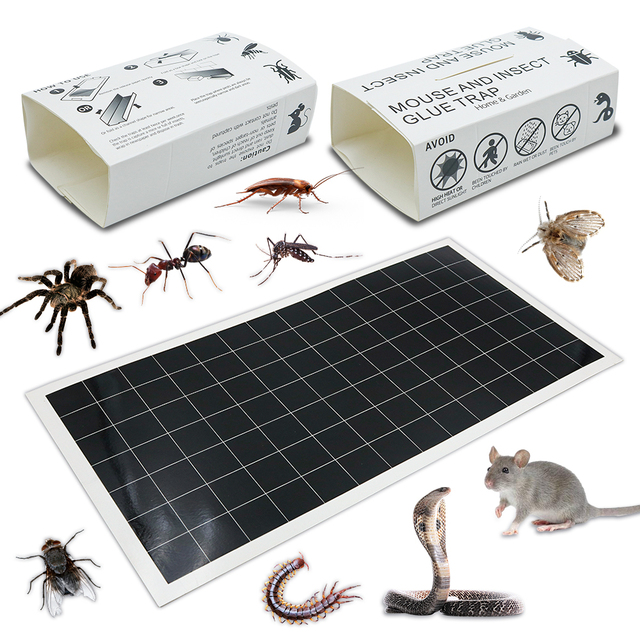 Sticky Mouse Trap Glue Traps for Mice Rats Traps Indoor for Home Rodent Snakes Spiders Roaches