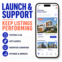 Pengembangan Aplikasi Daftar Properti Real Estat Kustom untuk IOS Android Dengan Pencarian Properti, Tampilan Peta, dan Tur Virtual LionCreate