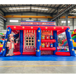 Gioco Gonfiabile da Esterno in PVC per Carnevale, Castello Sportivo per Feste per Bambini, Personaggi del Carnevale, Gioco Interattivo 6 in 1 - Product Image 4