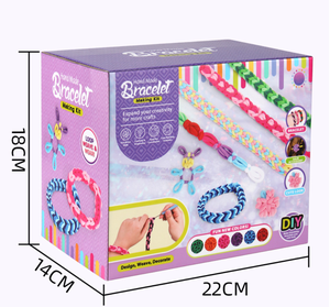 Kit de fabrication de bracelets en élastiques 2026 : Ensemble de cordes à boucles pour tressage, jouet DIY en élastique à boucles - Product Image 1