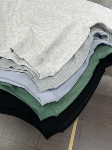 Sudadera con capucha de mujer Vintage de cuello redondo de gran tamaño personalizada de longitud larga polar algodón Terry Casual francés Terry diseño 3D bordado para - Product Image 5