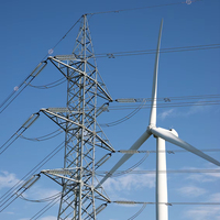 Éolienne à axe vertical (VAWT) 2kW 3kW 5kW 96V pour usage domestique, installation sur toit, générateur avec certifications CE RoHS, petite éolienne