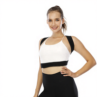 Correcteur de posture, redresseur de dos, ceinture de posture réglable, soutien ergonomique du dos, design respirant et invisible, polyester et nylon