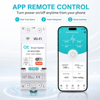 ATELE AT-SY5-TSW Meilleure vente Interrupteur intelligent Wi-Fi 63A Rail DIN 230V Monophasé CA MCB Cuivre pour la domotique compatible eBay