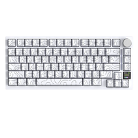 ATTACK SHARK X820 Ultra Mechanical Keyboard Tri-mode Wireless Gasket Mount 75% Layout Smart TFT Color Screen RGB Knob Hot-swap