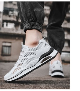 Thiết kế thời trang ren lên lưới Sneakers cho nam giới thoáng khí mềm đế giày thể thao chạy Trọng lượng nhẹ chống trượt Giày bóng rổ - Product Image 3