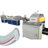 Machine de fabrication de tuyaux flexibles renforcés à ressort en fil d'acier en spirale PVC/ligne de production de tuyaux en PVC Helix