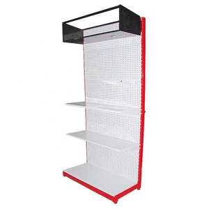 Tùy chỉnh thương mại LED hộp đèn cửa hàng phần cứng công cụ điện thoại trường hợp phụ kiện kim loại Pegboard hiển thị giá đứng - Product Image 1