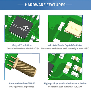 Ebyte ODM E22-400T22D SX1262 22dBm 5km LoRa Spread Spectrum technology serial port UART <b>module</b> TTL 433MHz lora <b>wireless</b> <b>module</b> - Product Image 5