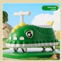 Nouvelle Voiture Évolutive Dinosaure 2026 à Quatre Roues pour Bébés et Enfants, Véhicule d'Équilibre en Plastique Propulsé par les Pieds, Certifié CE EN71, pour les 6 Mois-6 Ans