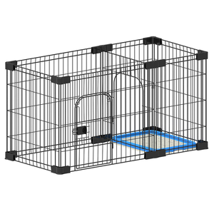 Cage de jeu pliable pour animaux de compagnie, accessoire portable de grande taille, 4 panneaux, convient au chiot, très bon marché - Product Image 1