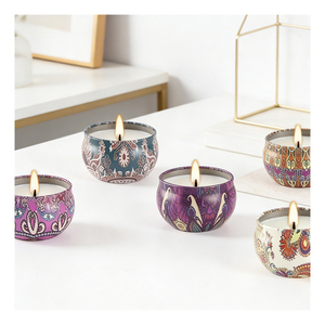 ผู้จัดจำหน่ายที่ได้รับการยืนยัน ภาชนะโลหะเปล่าสำหรับใส่เทียนหอม ฝาสีขาว บรรจุภัณฑ์หรูหรา โปรแกรมจัดแสดงสินค้า ขายส่ง ขายปลีก - Product Image 6