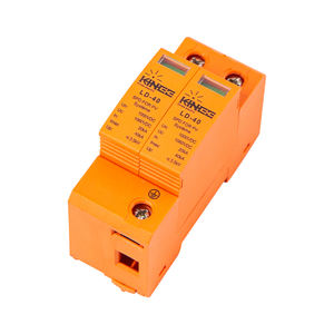 Fabricante DC 20-40ka T2 <span class=keywords><strong>Tipo</strong></span> Solar SPD Dispositivo <span class=keywords><strong>de</strong></span> protección contra sobretensiones Pararrayos CE IEC Certificado 1000V para protección contra rayos 2P - Product Image 2