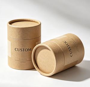 Custom Eco-friendly Cosmetic Paper Tube with Gold <b>Foil</b> Recyclable Packaging for Face Cream Skincare - Product Image 2