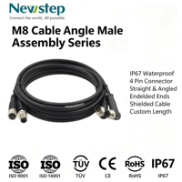 Conector Circular Impermeable M8 6Popen P IP67, Conector de Sensor Blindado Macho y Hembra para Equipos de Automatización Industrial