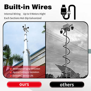 Tour de vidéosurveillance solaire Remorque solaire mobile avec caméra de vision nocturne 4G et système hors réseau pour la <span class=keywords><strong>surveillance</strong></span> des parkings - Product Image 5