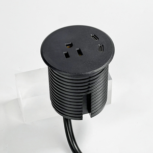 Prise de courant encastrée pour meubles, prise murale encastrée 60 mm, alimentation AC PD20W USB, prise universelle pour canapé, <span class=keywords><strong>mini</strong></span> prise ronde - Product Image 2