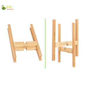 Support de <span class=keywords><strong>plante</strong></span> en bambou réglable de style moderne du milieu du siècle, pour intérieur, <span class=keywords><strong>hauteur</strong></span> de 15 pouces, pour pot de fleurs de 8 à 12 pouces, 1 paquet - Product Image 4