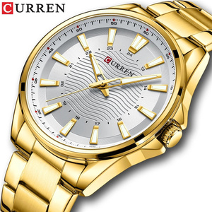 Curren 8424 nuovi orologi da uomo fabbrica orologio d'oro da uomo impermeabile al quarzo orologio sportivo curren negozio ufficiale - Product Image 1