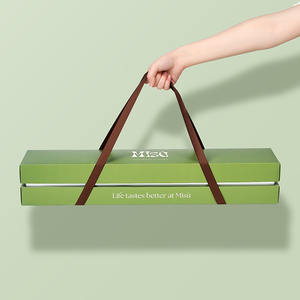 Boîte d'emballage pour tiramisu écologique et imperméable avec poignée <span class=keywords><strong>en</strong></span> ruban - Product Image 6