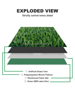Alfombra de plástico impermeable para césped, césped artificial para el hogar y el balcón, césped sintético para paisajismo - Product Image 4