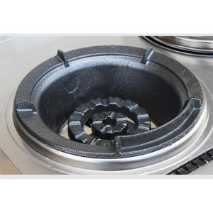Estufa Wok Industrial de Gas de Acero Inoxidable de 2 Quemadores <span class=keywords><strong>para</strong></span> Cocina Comercial de Restaurante, Nuevo Diseño - Product Image 3