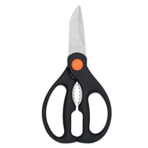 <b>Kitchen</b> <b>Scissors</b> Stainless Steel Orange Straight Head Multi Purpose Home Use - Product Image 3