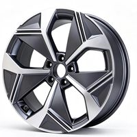 Jantes en alliage OEM de 18 à 22 pouces, finition gris canon usiné, 5 trous, pour voitures particulières, jantes de remplacement pour voitures électriques EV Y000