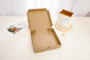 Boîte à pâtisserie en carton ondulé pliable, auto-érectible, recyclable et biodégradable, pour gâteaux et pizzas, impression personnalisable, adaptée aux aliments - Product Image 2