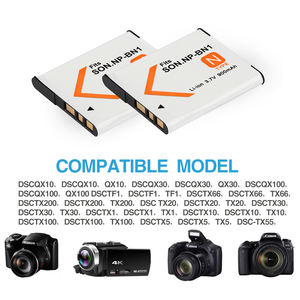 Batterie NP BN1 900mah pour SONY DSC WX5 TX9 T99 TX7 TX5 W390 W380 W350 W320 W360 QX100 900mah NPBN1 Batteries pour appareil photo - Product Image 6