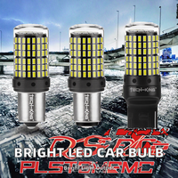 Ampoule LED de clignotant jaune universelle 3014-144SMD 1500Lm 22W 12V T20 Canbus pour voiture, compatible avec les feux de freinage Bay15D