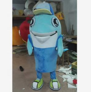 Costume de mascotte de <span class=keywords><strong>dauphin</strong></span> de dessin animé, costume de mascotte de requin et de <span class=keywords><strong>dauphin</strong></span> rose - Product Image 6