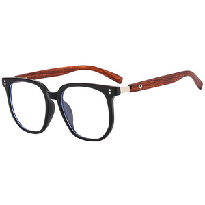 W68117 Rectangle Full Rim Anti Blue Light <b>Eyeglasses</b> <b>Frames</b> Unisex Lightweight Clear Black <b>Frame</b> - Product Image 4