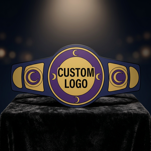 Cinturón de Campeonato Personalizado Dorado, Título Mundial de Peso Pesado, Lucha Libre, MMA, Boxeo, Placa de Metal con Premio, Cuero Genuino - Product Image 2