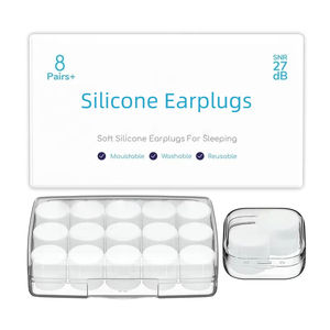 Tapones para los oídos reutilizables para dormir Cancelación de <span class=keywords><strong>ruido</strong></span> Gel de silicona suave Tapones para los oídos de <span class=keywords><strong>cera</strong></span> moldeable Protección auditiva para viajes de sueño - Product Image 1