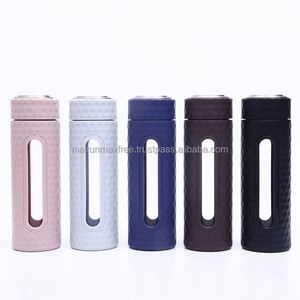 Bouteille d'eau en verre moderne et tendance, vente en gros d'usine professionnelle, pour enfants, usage scolaire, capacité 450 ml, multicolore, motif dessin animé - Product Image 5