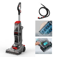 Machine de nettoyage de tapis verticale professionnelle, aspirateur humide et sec pour canapé, sol, tapis avec accessoire extracteur