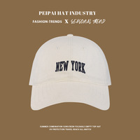 Gorra de Béisbol Clásica con Bordado de "NEW YORK", Gorra Deportiva Versátil para Exteriores con Hebilla Ajustable para Hombres y Mujeres