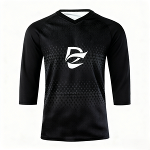 Maglia <span class=keywords><strong>MTB</strong></span> ZEDE Personalizzabile con Stampa a Sublimazione, Traspirante, ad Asciugatura Rapida, Delicata sulla Pelle, per Allenamento in Montagna, Manica 3/4 - Product Image 4