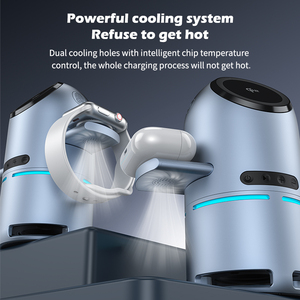 New Arrival .0 Desktop Dual Motor Rotating Wireless Charger <strong>Speaker</strong> 4 in 1 Magnetic for Phone Smart Watch Earphone - Product Image 6