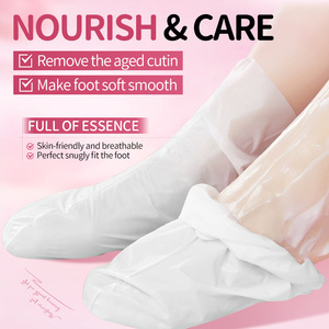 <span class=keywords><strong>Masque</strong></span> exfoliant <span class=keywords><strong>hydratant</strong></span> pour les pieds à la pêche naturelle, chaussettes de spa pour éliminer les peaux mortes - Product Image 5