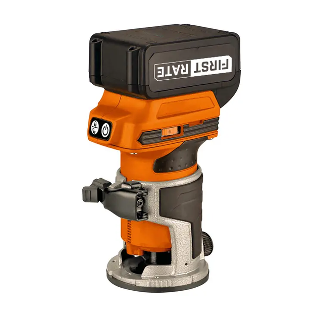FIRST RATE FRD0500 Customized Electric Industrial DIY Brushless 18V Cordless Compact Palm Router 4.0Ah Battery 6mm/10mm Chuck