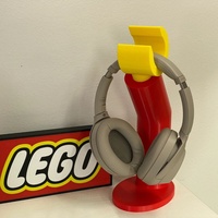 Support de casque en forme de Lego imprimé en 3D Yanjin, support de bureau créatif pour casque d'ordinateur
